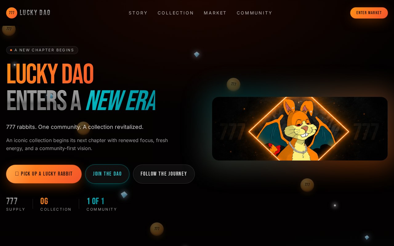 Lucky DAO website
