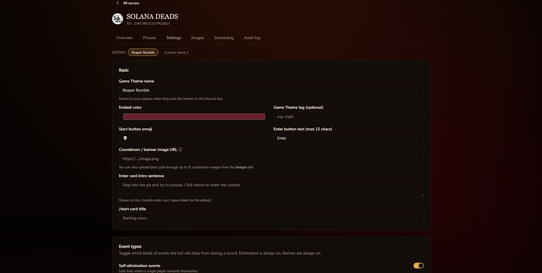 ReaperBot screenshot