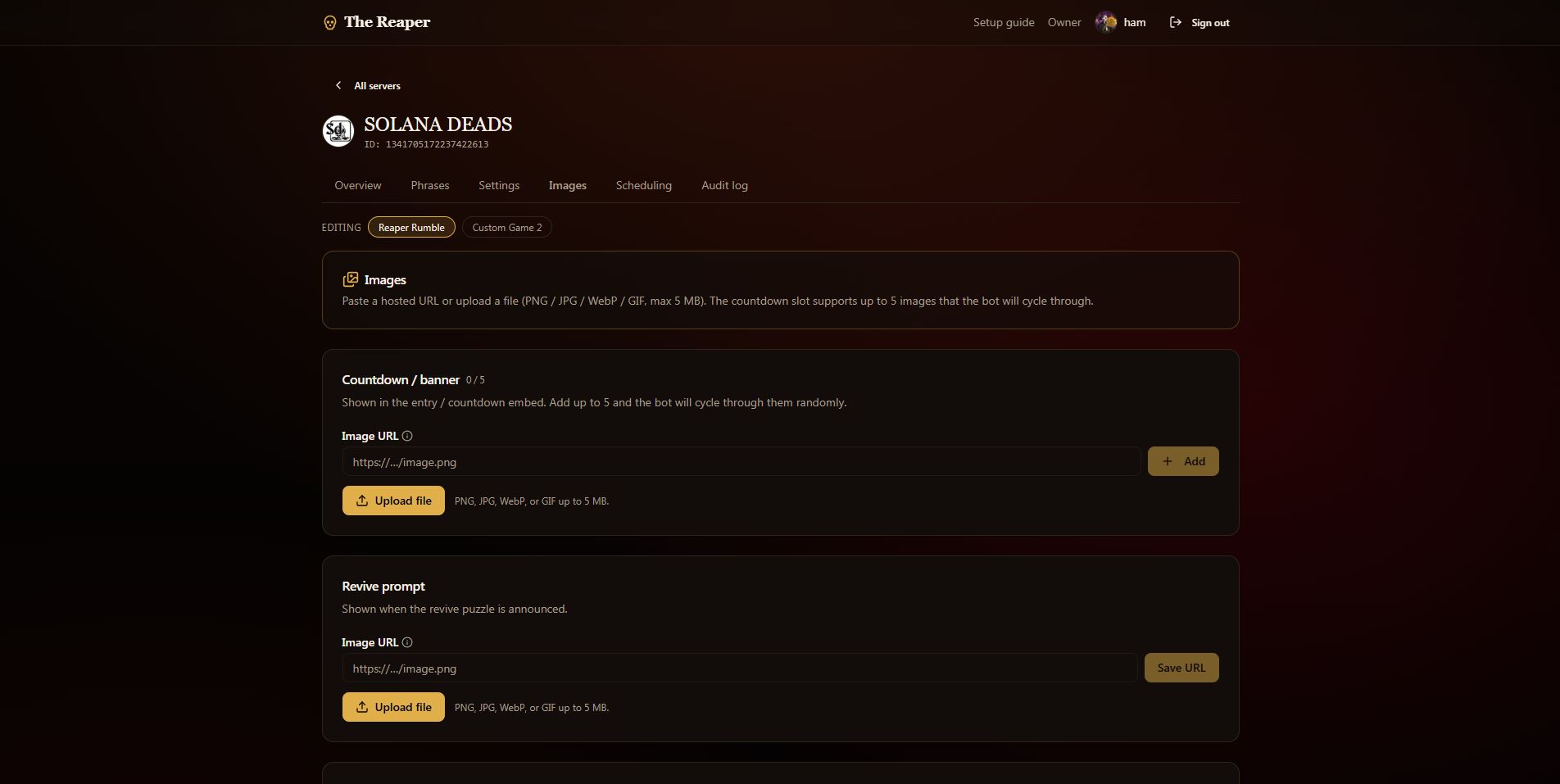 ReaperBot screenshot