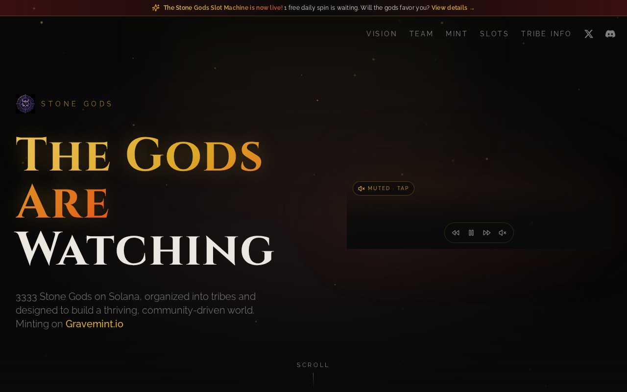 Stone Gods website