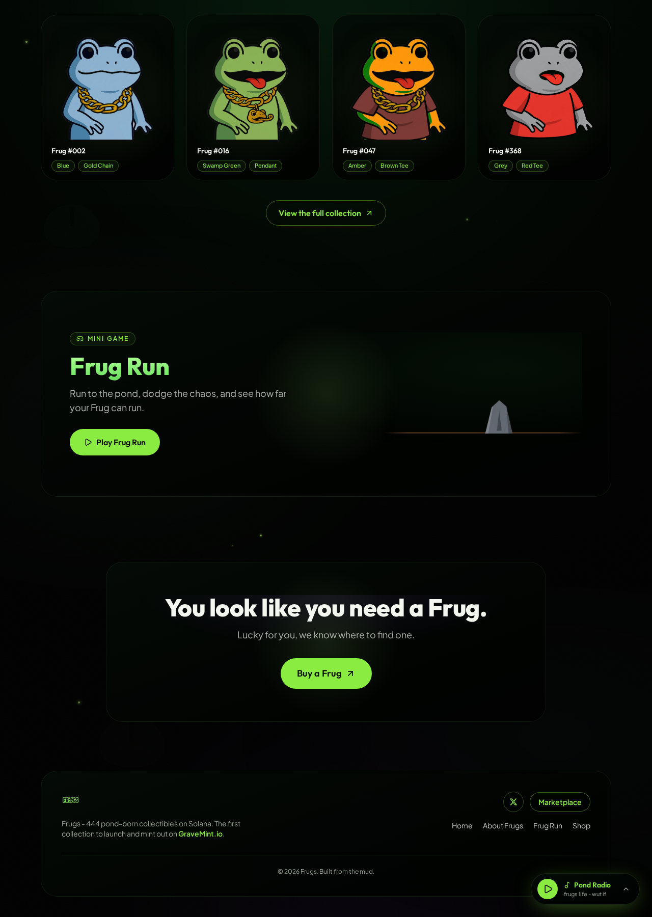 FrugsHQ website