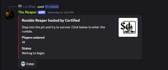 ReaperBot screenshot